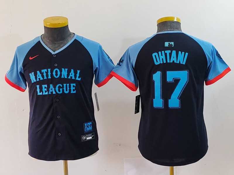 Youth Los Angeles Dodgers #17 Shohei Ohtani Navy 2024 All Star Limited Stitched Jersey,We sell and wholesale Youth Los Angeles Dodgers #17 Shohei Ohtani Navy 2024 All Star Limited Stitched Jersey on line form chian!